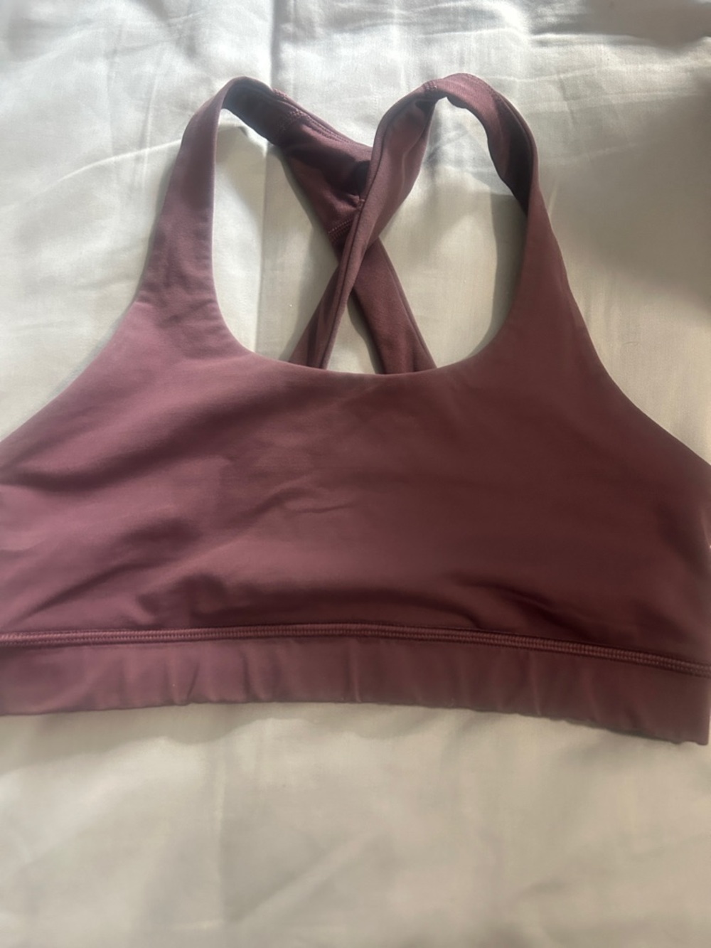 lululemon athletica Cross-Back Sports Bra in Plum